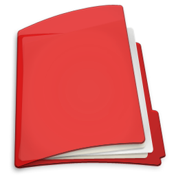 Red File Folder Icon