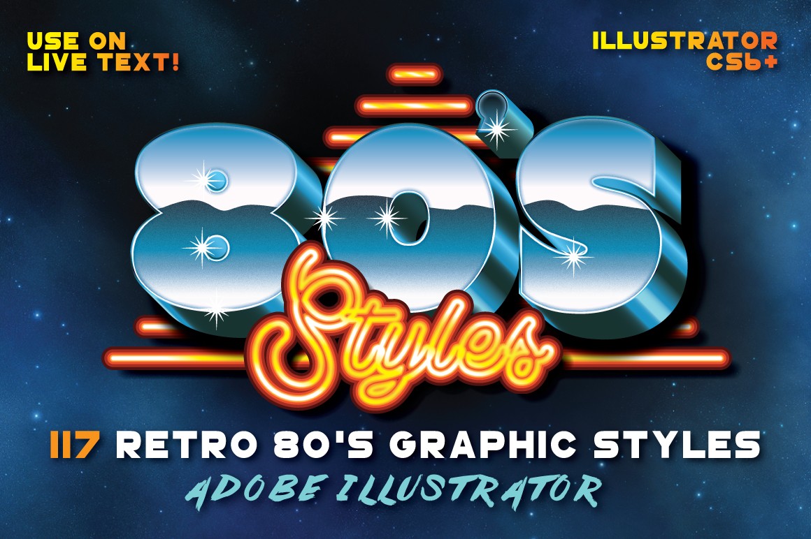 Retro 80s Graphics