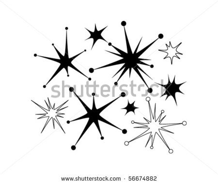 Retro Star Clip Art