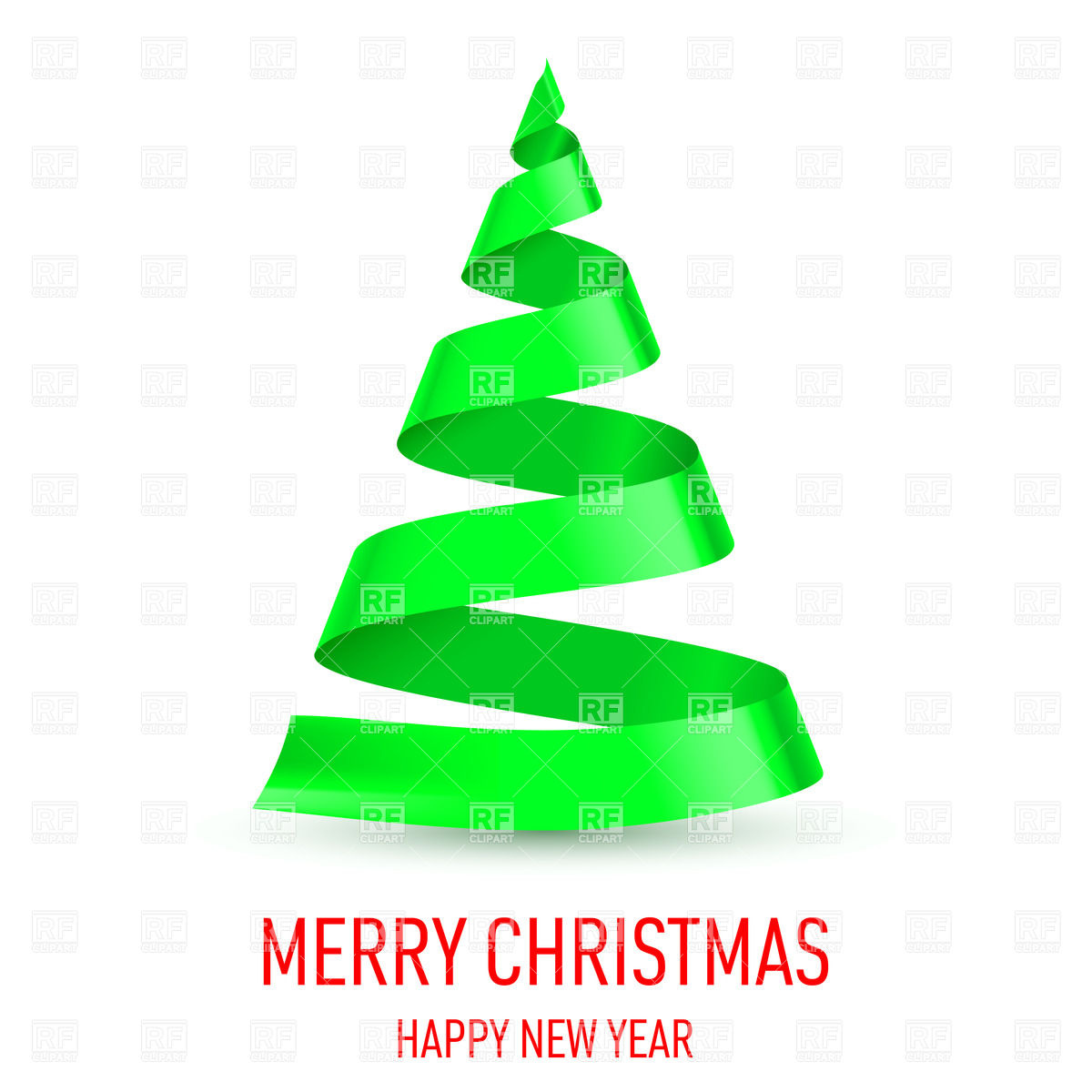 16 Christmas Tree Ribbon Vector Free Images