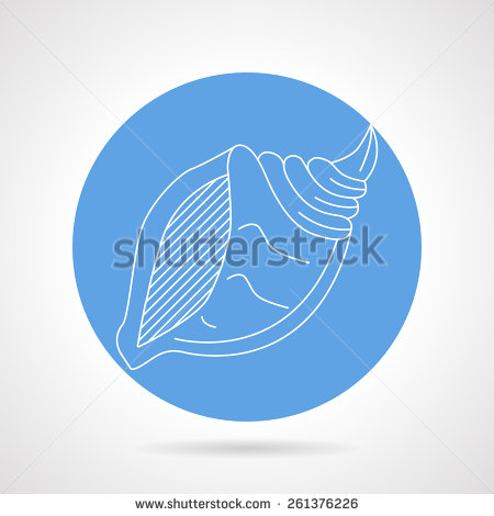 Round Icon with Spiral Lines