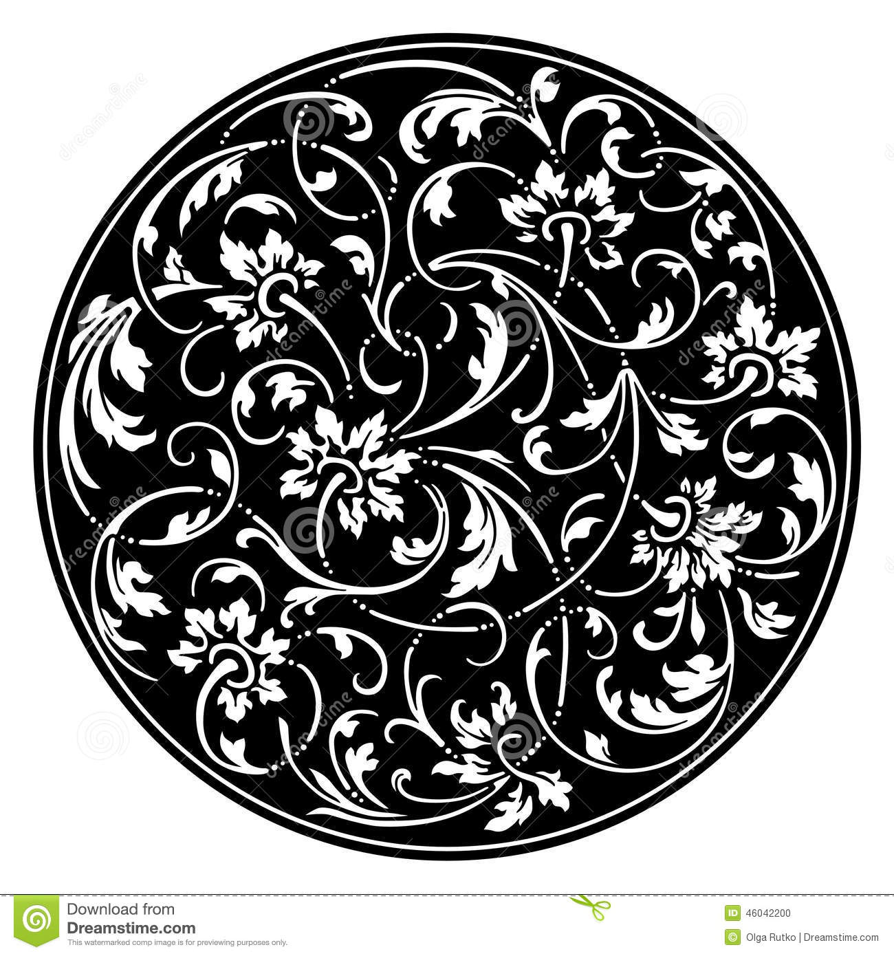 Round Ornament Vector