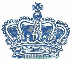 Royal Blue Crown Clip Art