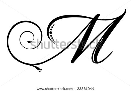 Script Letter M Tattoo