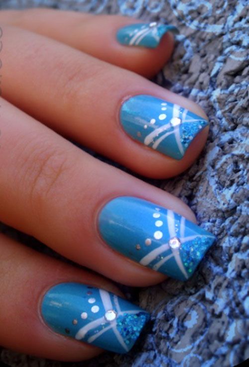 Sexy Blue Nail Designs