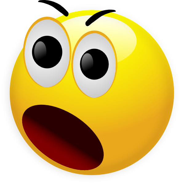 Shocked Smiley Face Clip Art