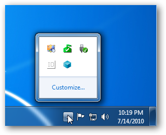 Show Icon On Taskbar Windows 7