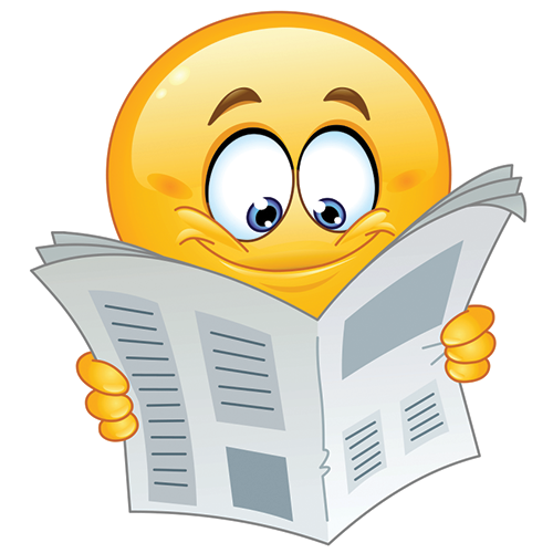 Smiley Face Reading News Smiley Face Reading News