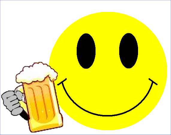 Smiley Face with Beer