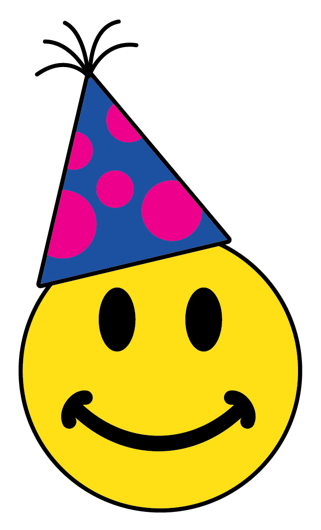 Smiley Face with Party Hat