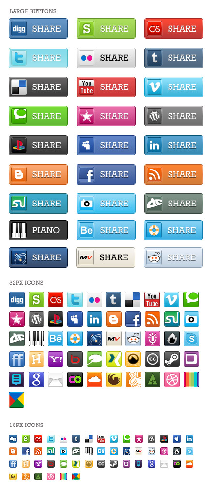 Social Media Bookmark Icon