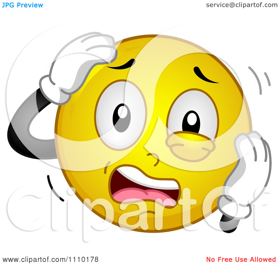Stressed Smiley Face Clip Art