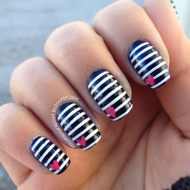 Striped Nail Art Designs