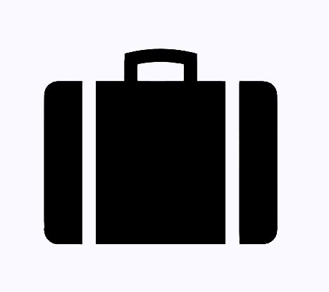 Suitcase Icon Silhouette