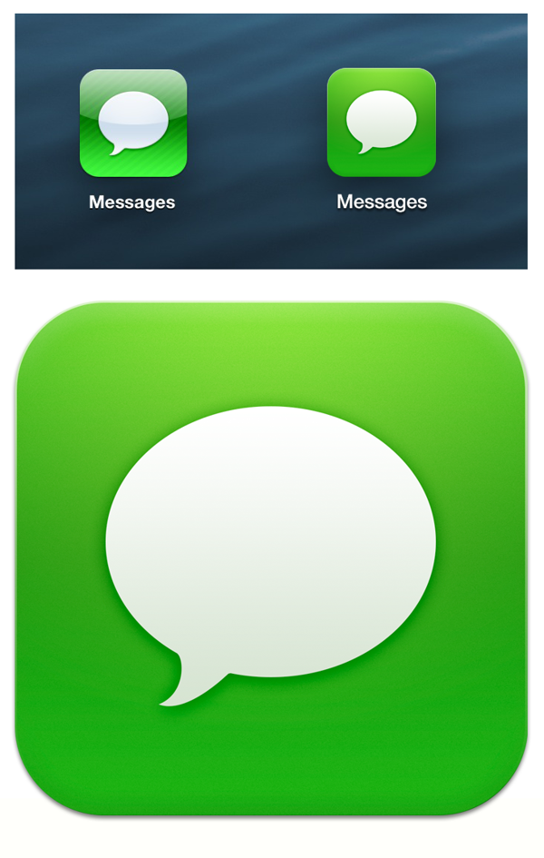 Text Message Icon iPhone iOS 7