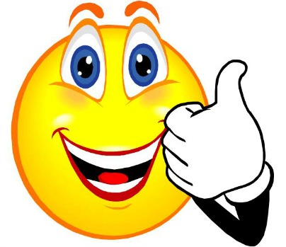 Thumbs Up Smiley Face Clip Art