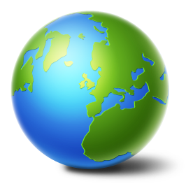 Transparent Globe Icon