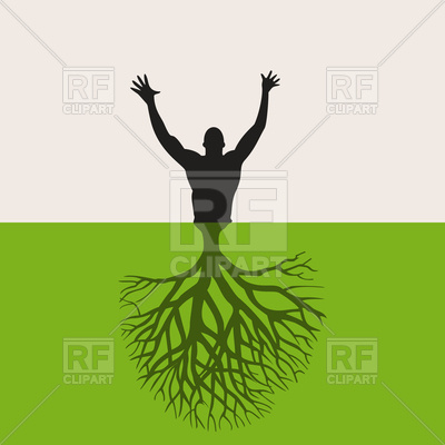 Tree Roots Vector Image EPS