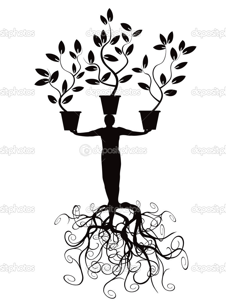 Tree with Roots Drawings