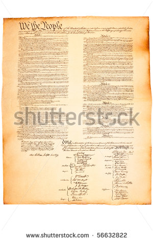 U.S. Constitution On Parchment