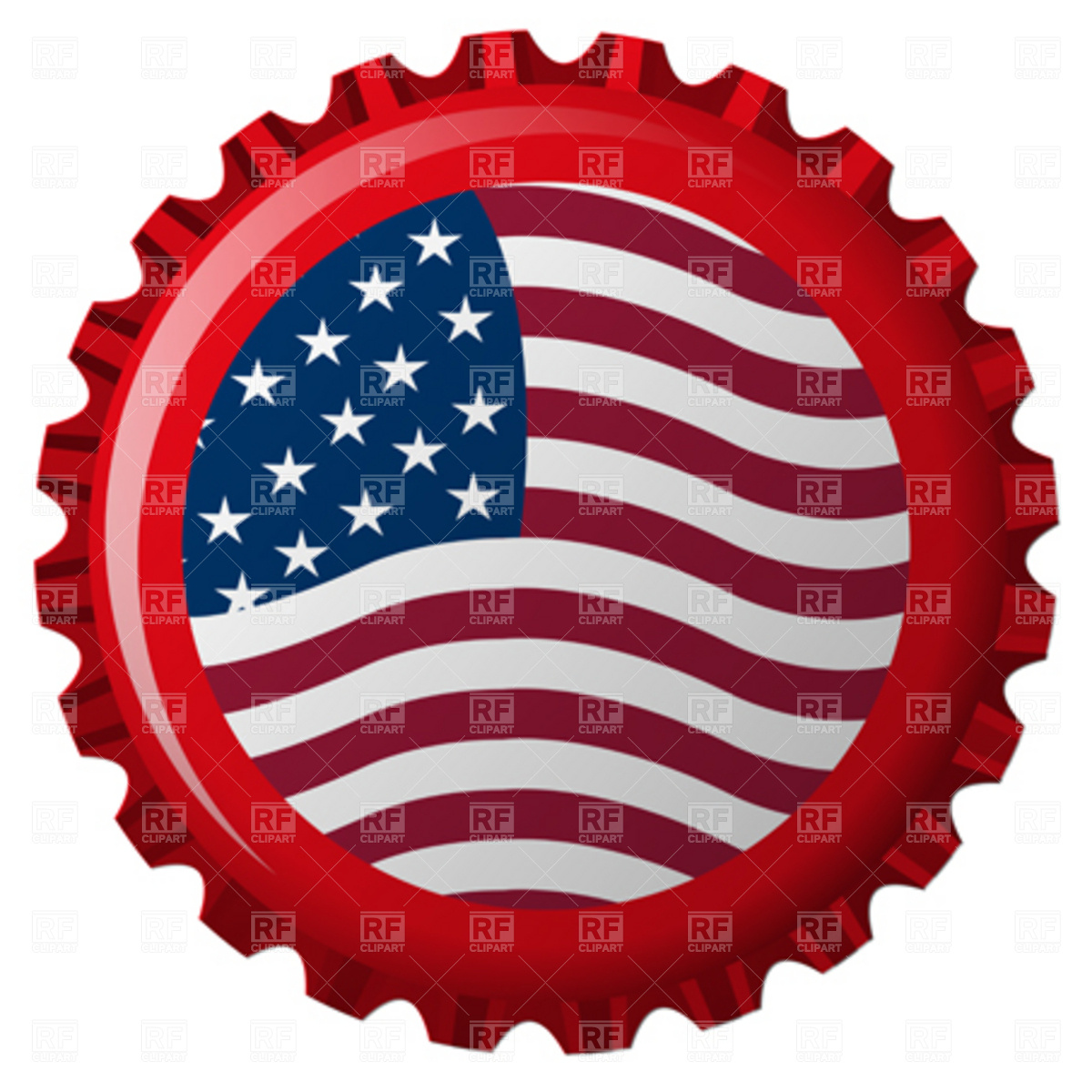 United States Flag Vector Clip Art