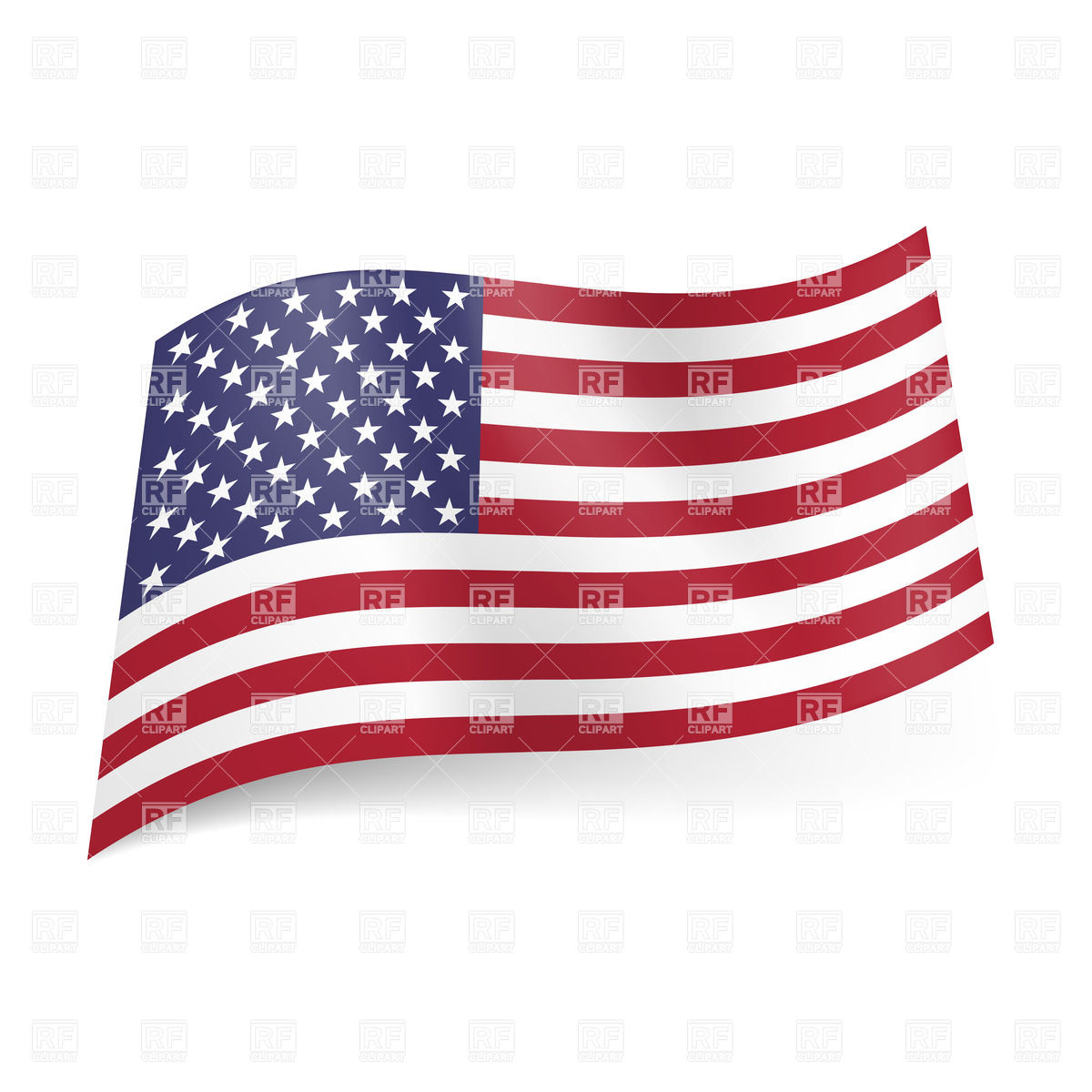 United States Flag Vector Clip Art