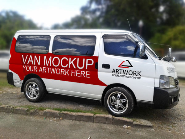 Van Mockup Psd Free