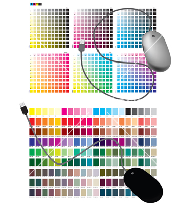 Vector CMYK Color Chart