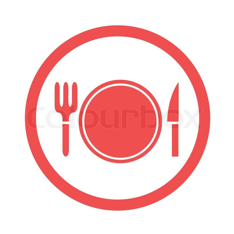 Vector Dinner Plate Icon