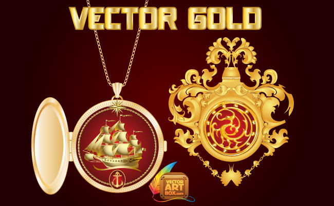 Vector Gold Art Designs