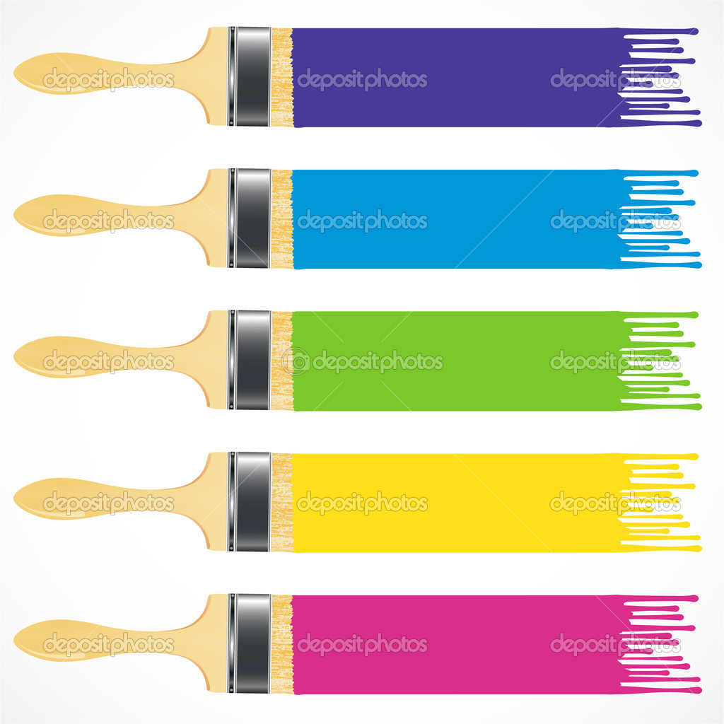 Vector Paint Brushstroke Clip Art