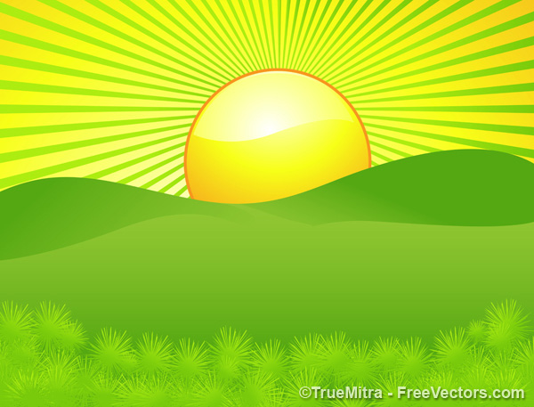 Vector Sunrise Graphic