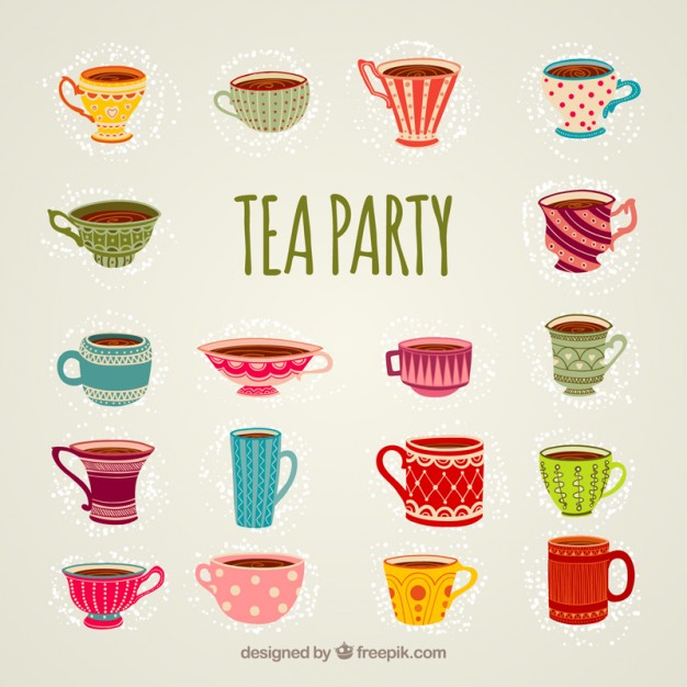 Vector Tea Cup Party