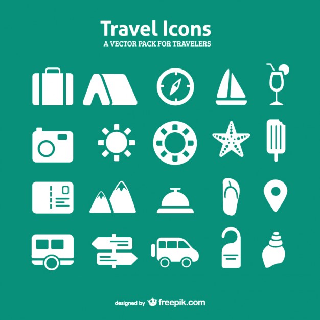 Vector Travel Icons Free Download