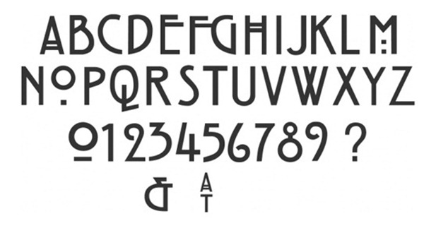 Vintage Font Alphabet