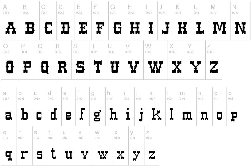 Western Style Fonts