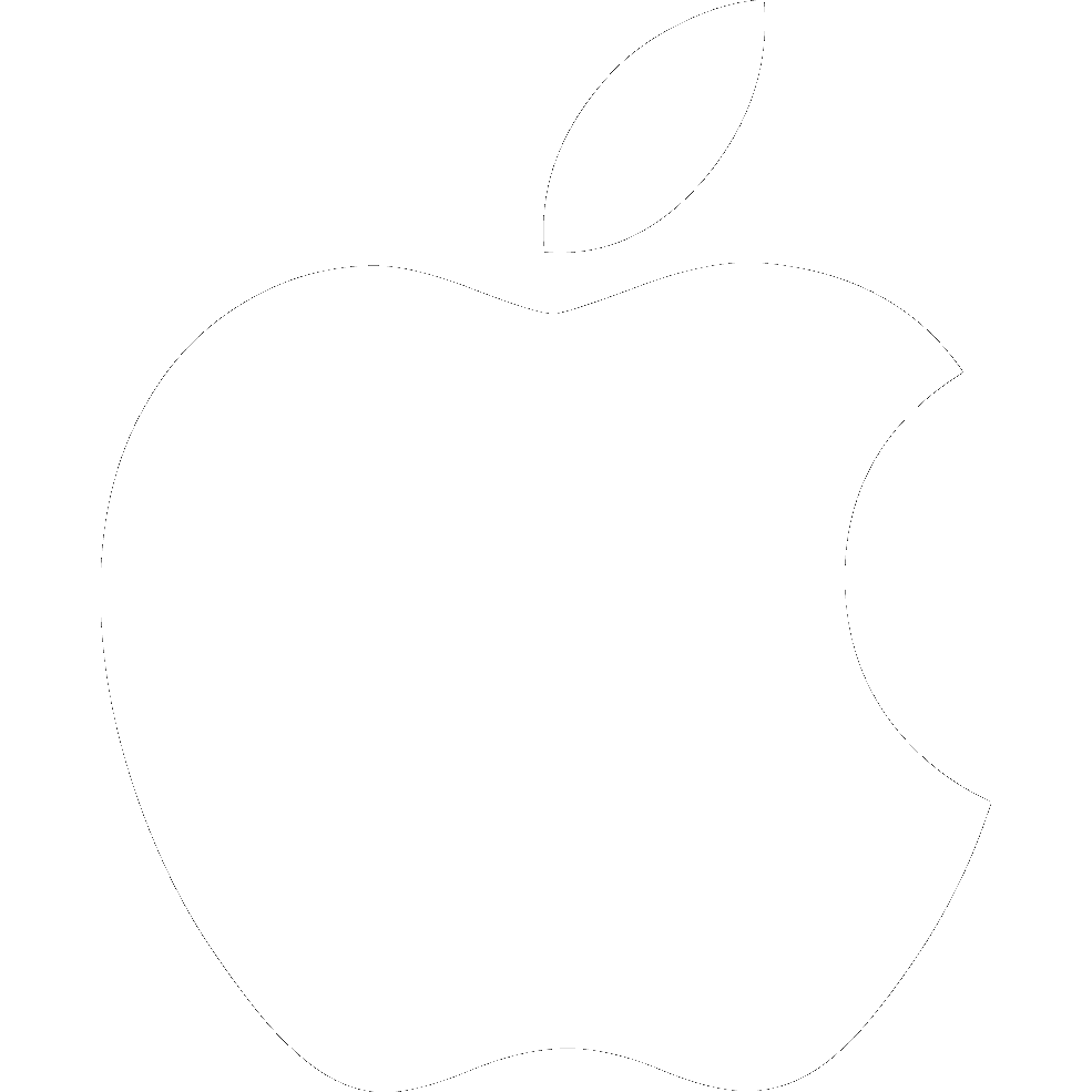 White Apple Logo