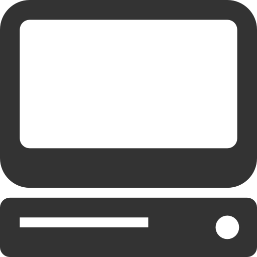 White Computer Icon