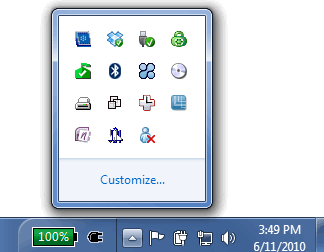 Windows 7 Notification Area Icons