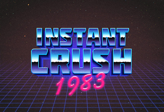 80s Retro Typography Effect