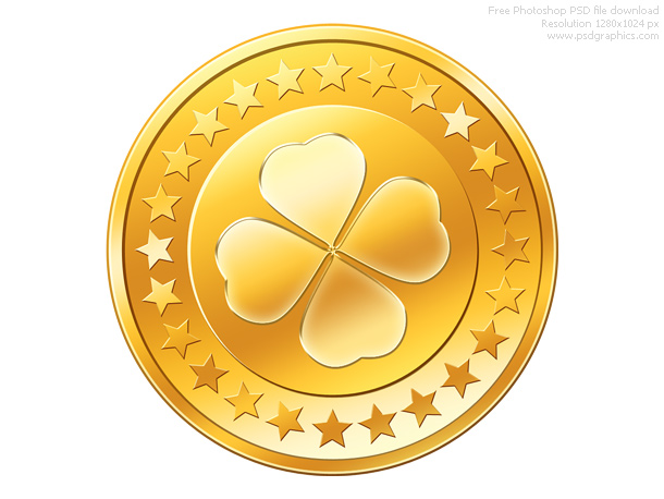 16 Gold Coins PSD Images