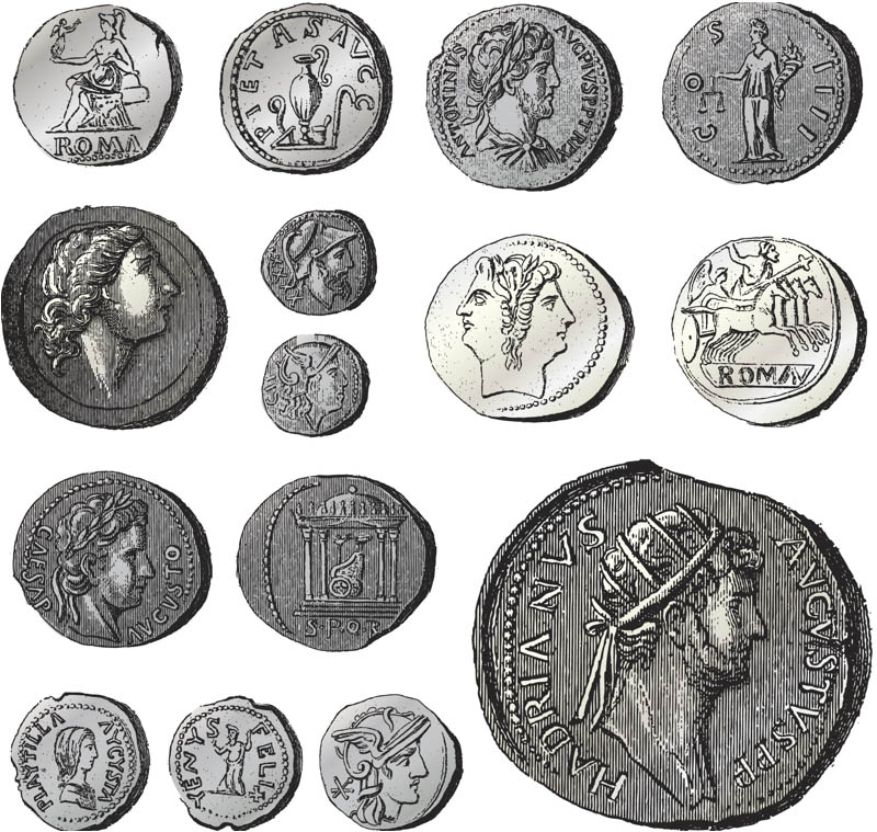 Ancient Greek Coin Clip Art