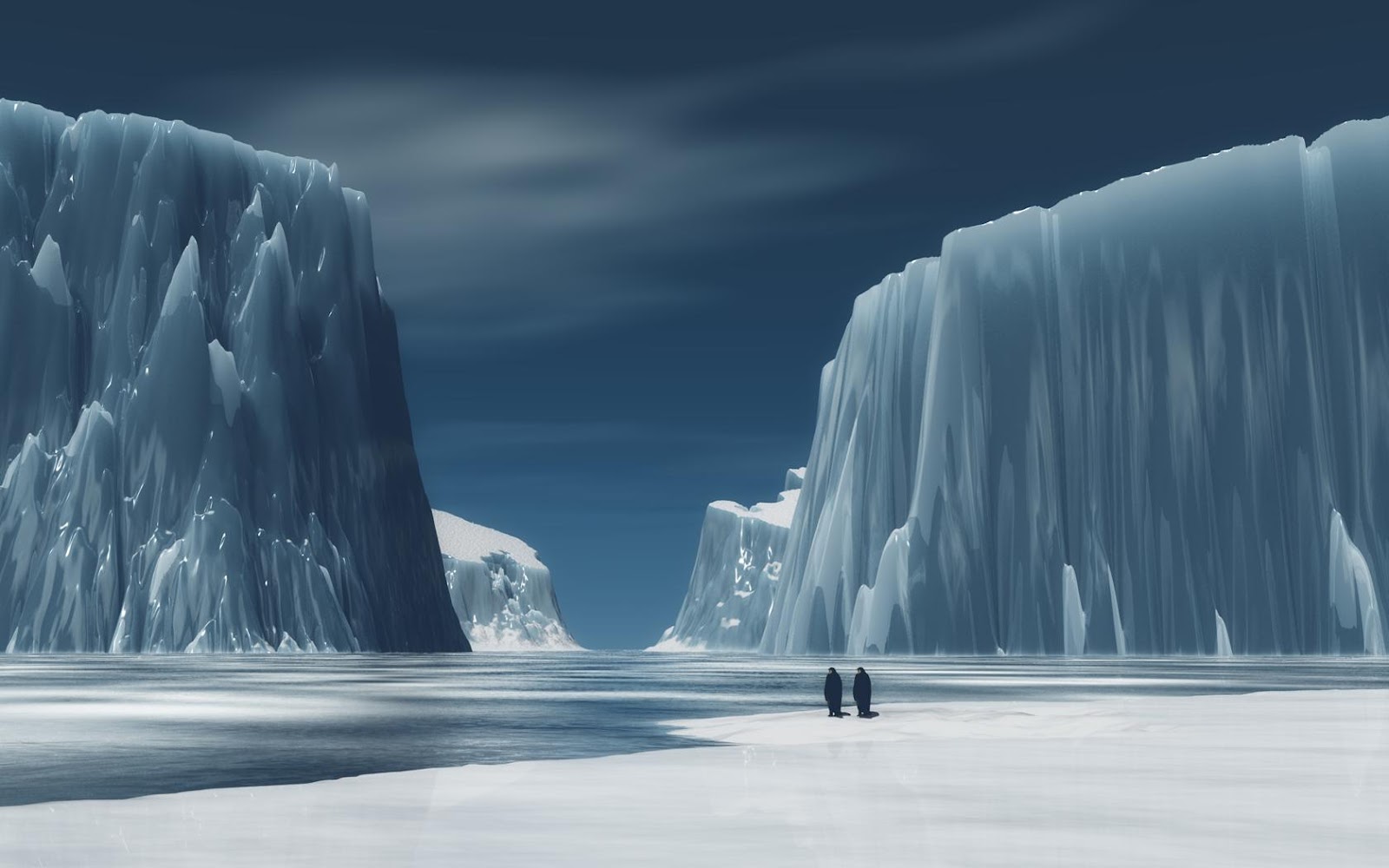Antarctica Winter Landscape