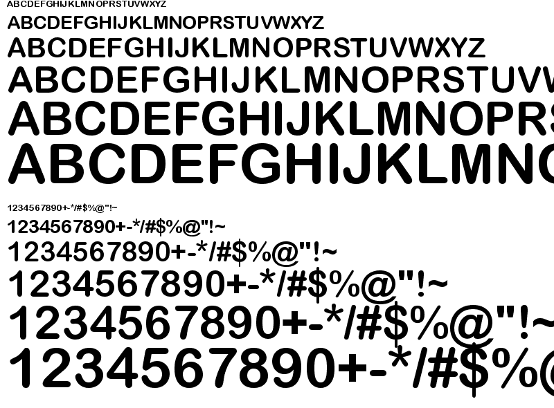Arial unicode ms bold font