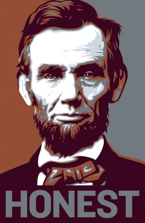 As Abraham Lincoln Honest Abe