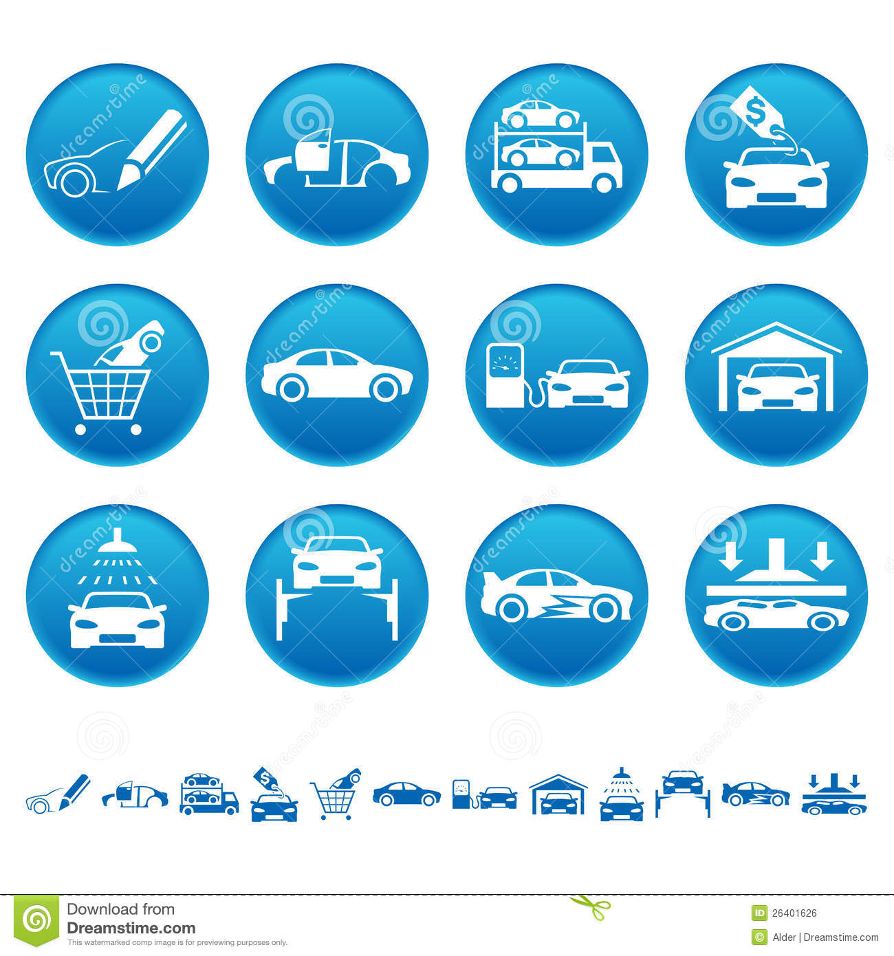 Automotive Symbols Icons