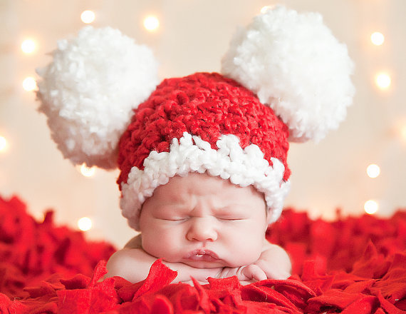 12 Christmas Baby Girl Newborn Photography Images