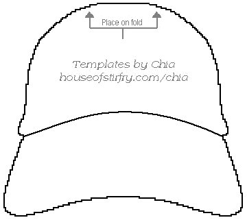 Baseball Cap Template Printable