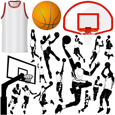 Basketball Player Silhouette Vector