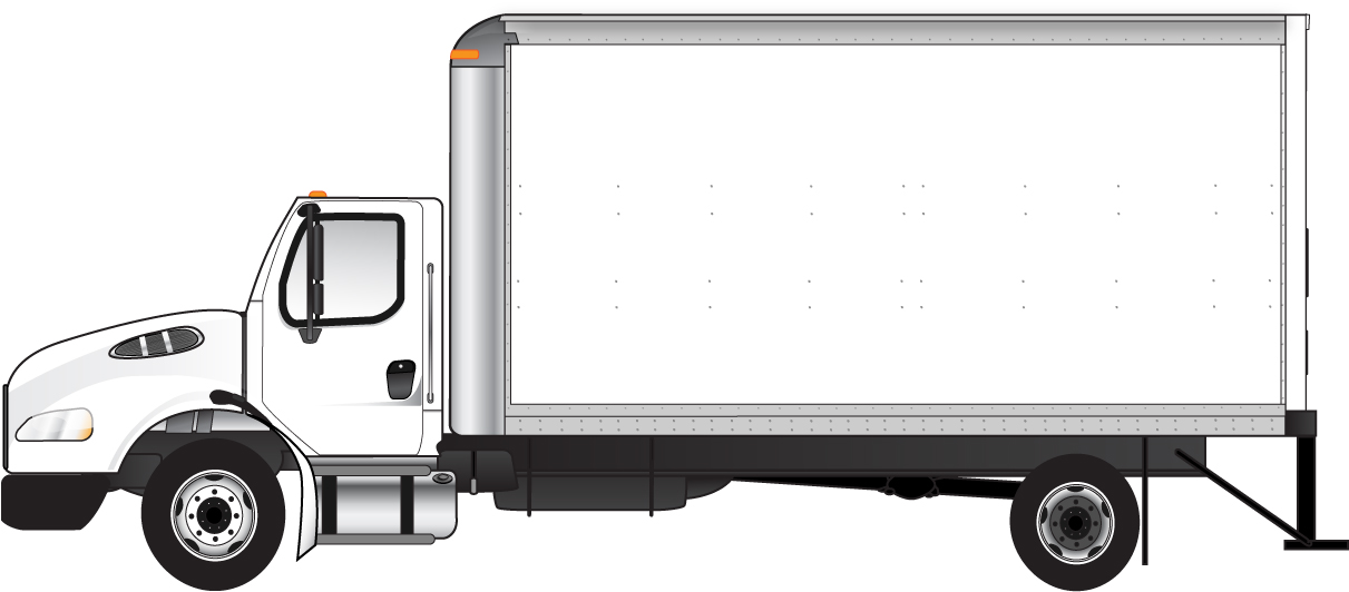 Big Truck Vector Outline